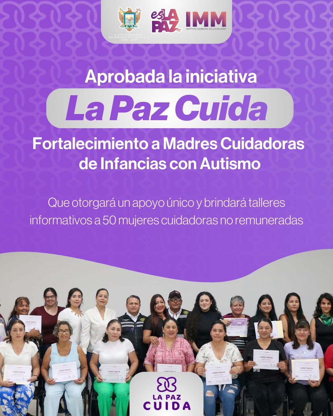 Apoyará Ayuntamiento de La Paz a 50 madres cuidadoras de infancias con autismo