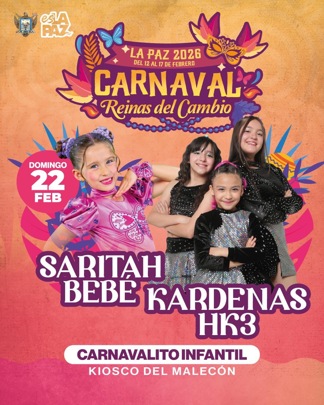 Saritah Bebé se presentará en el Carnavalito La Paz 2026