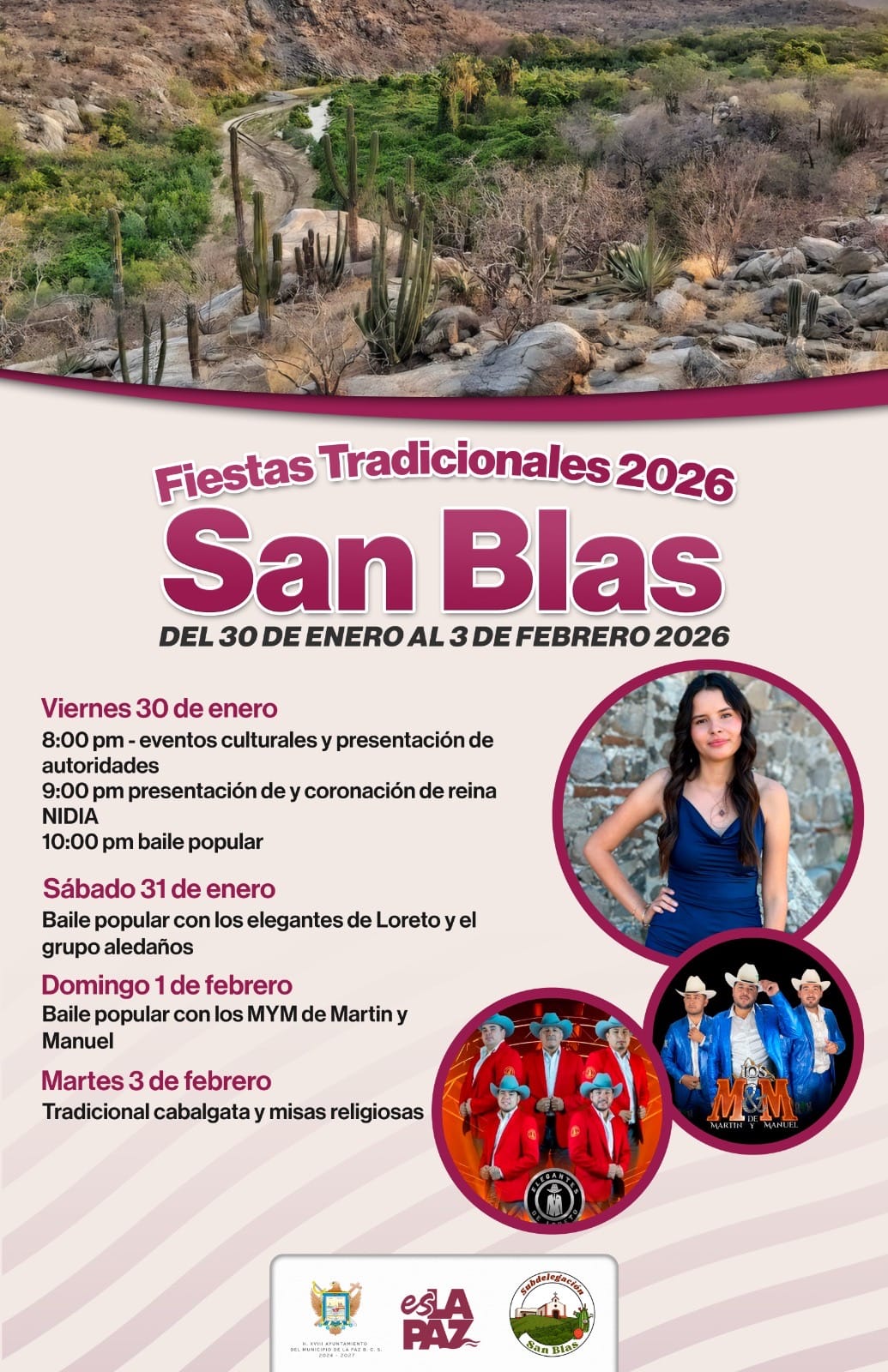Todo listo para las Fiestas Tradicionales de San Blas en el municipio de La Paz