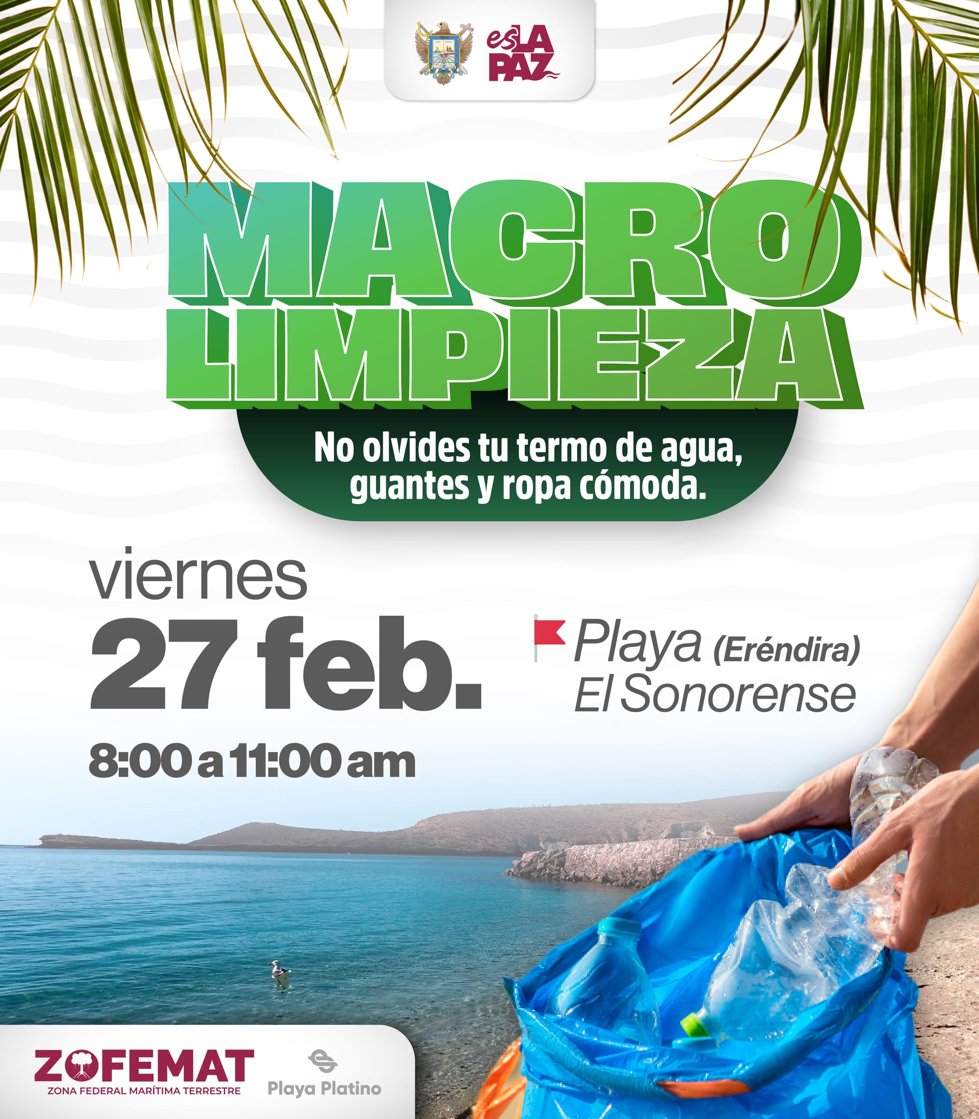 Invitan a una macro limpieza en playa El Sonorense