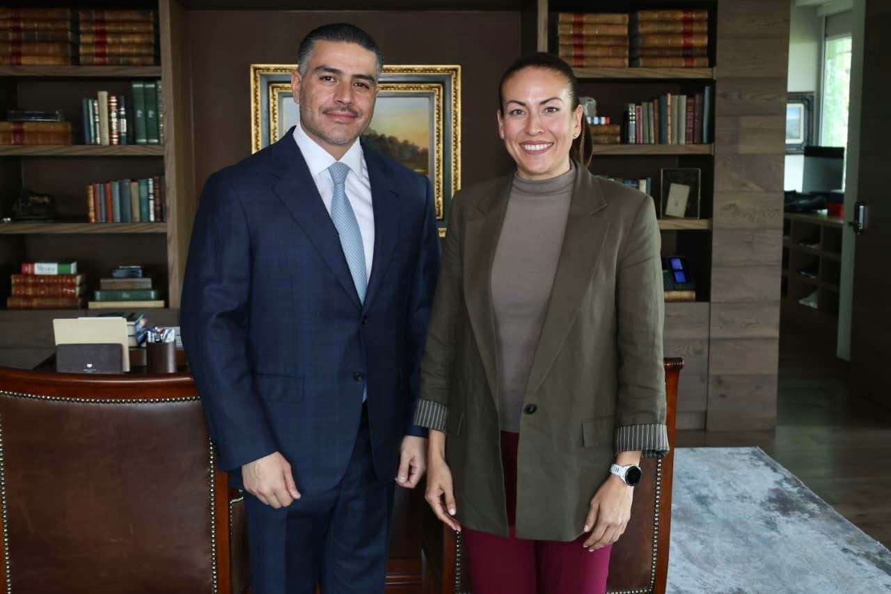 En La Paz sí trabajamos por la seguridad: Milena Quiroga se reúne con Omar García Harfuch