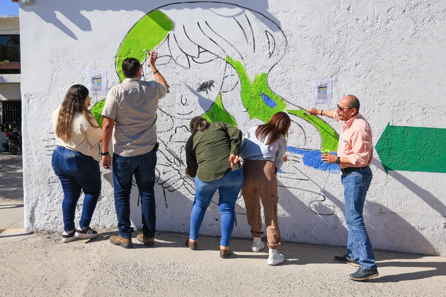 Conmemora OOMSAPAS La Paz Día Mundial del Agua y Mes de la Mujer con mural institucional