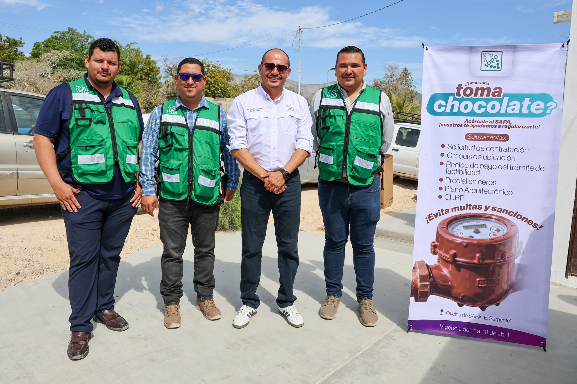 OOMSAPAS La Paz inicia programa “Toma Chocolate” en El Sargento