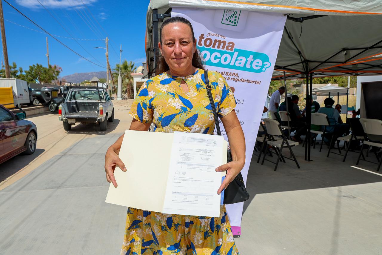 Regulariza OOMSAPAS La Paz 59 tomas de agua en El Sargento