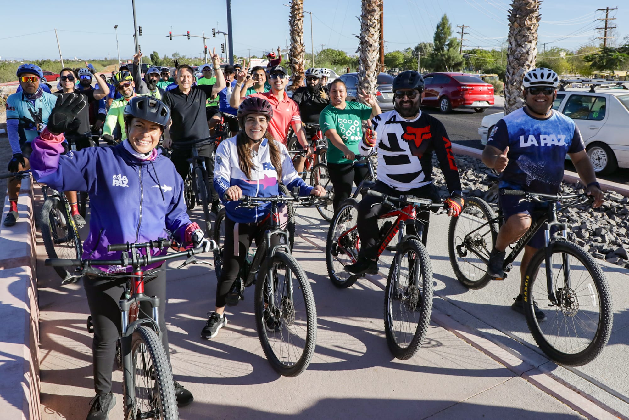 En La Paz sí tenemos calles seguras para la movilidad; Milena Quiroga encabeza el Biciviernes