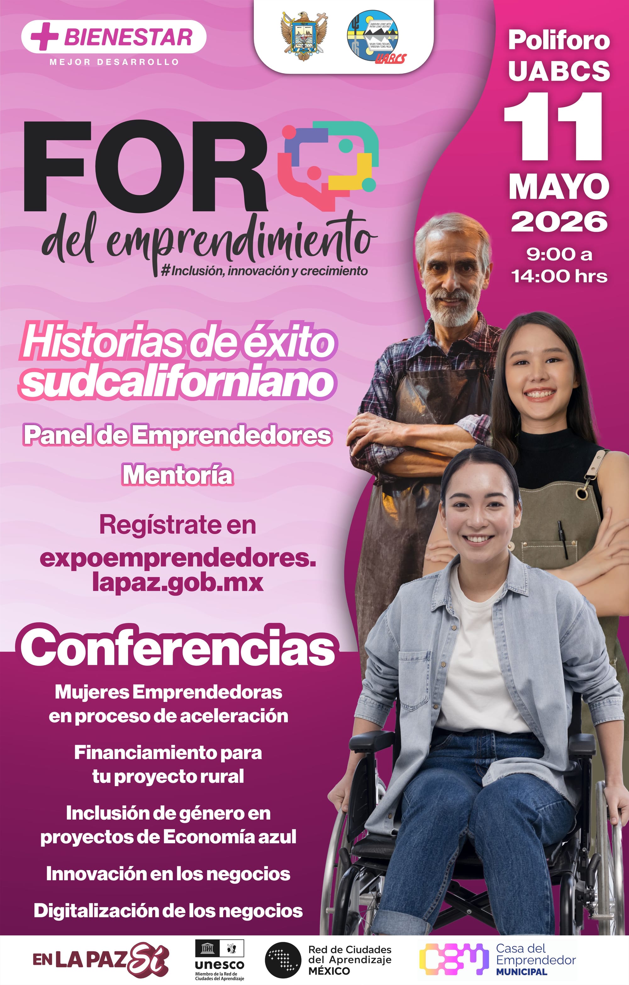 Ayuntamiento de La Paz, invita a Foro del Emprendimiento 2026