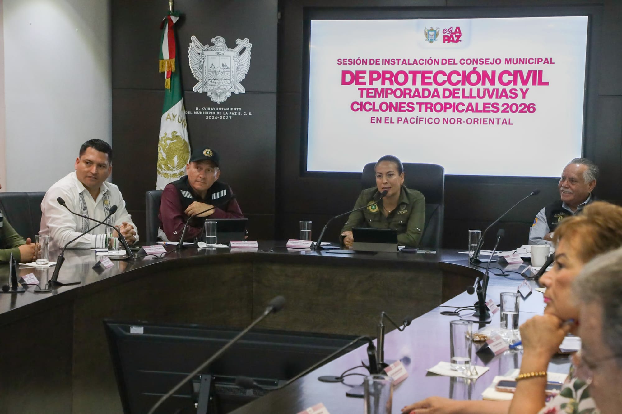 Instala Milena Quiroga Consejo Municipal de Protección Civil ante temporada de ciclones 2026