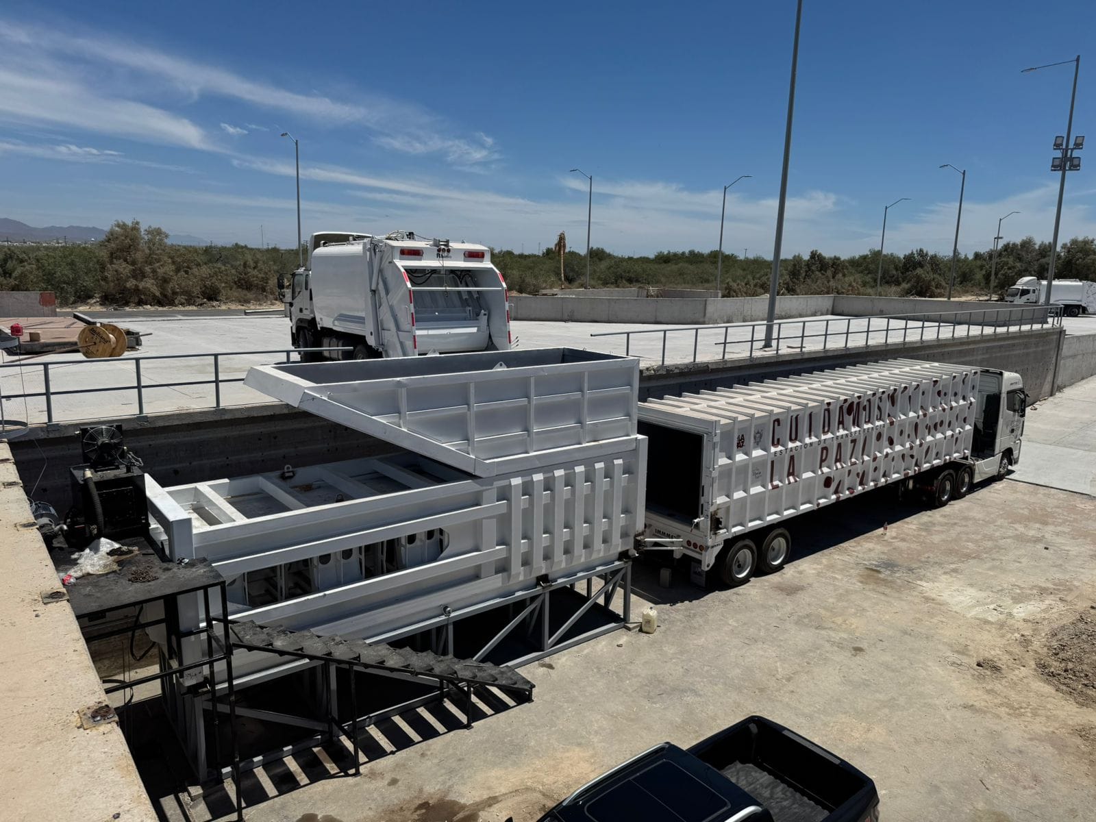 Avanza obra estratégica de Milena Quiroga para optimizar recolección de basura en La Paz