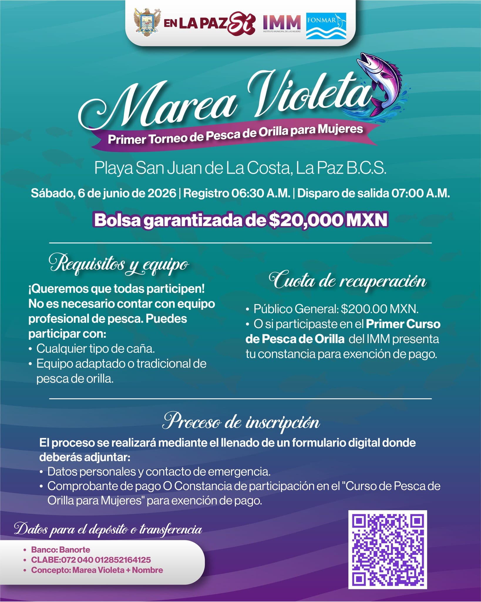 Impulsa gobierno de Milena Quiroga 1er torneo de pesca de orilla para mujeres