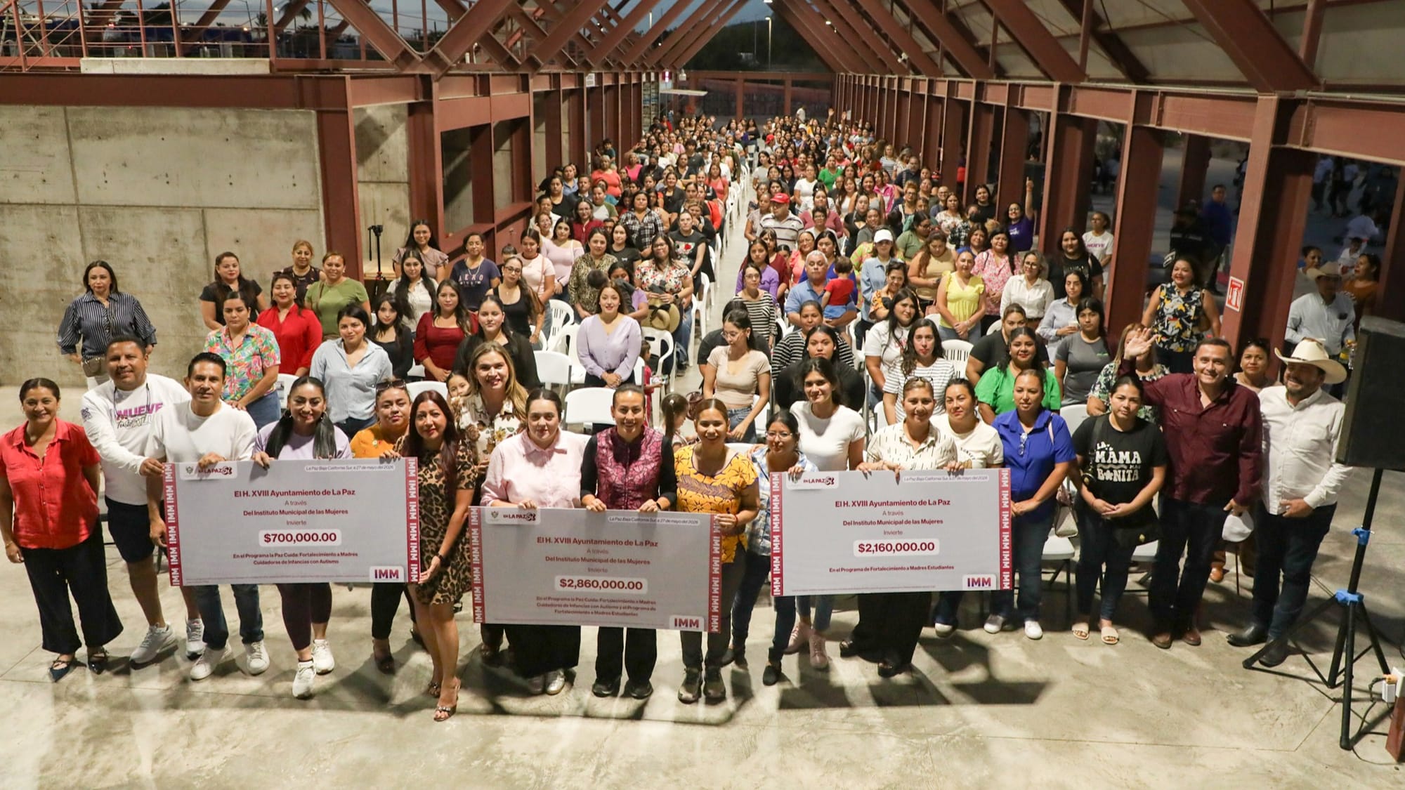 En La Paz sí cuidamos y reconocemos a las mujeres; Milena Quiroga entregó apoyos económicos a 280 madres cuidadoras