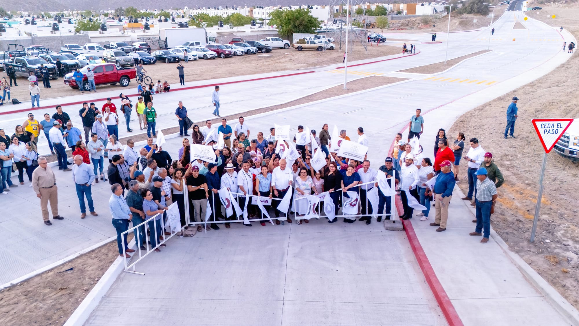 En La Paz sí cumplimos y transformamos la movilidad; Milena Quiroga y Víctor Castro inauguran segunda etapa del Circuito Bahía Concepción