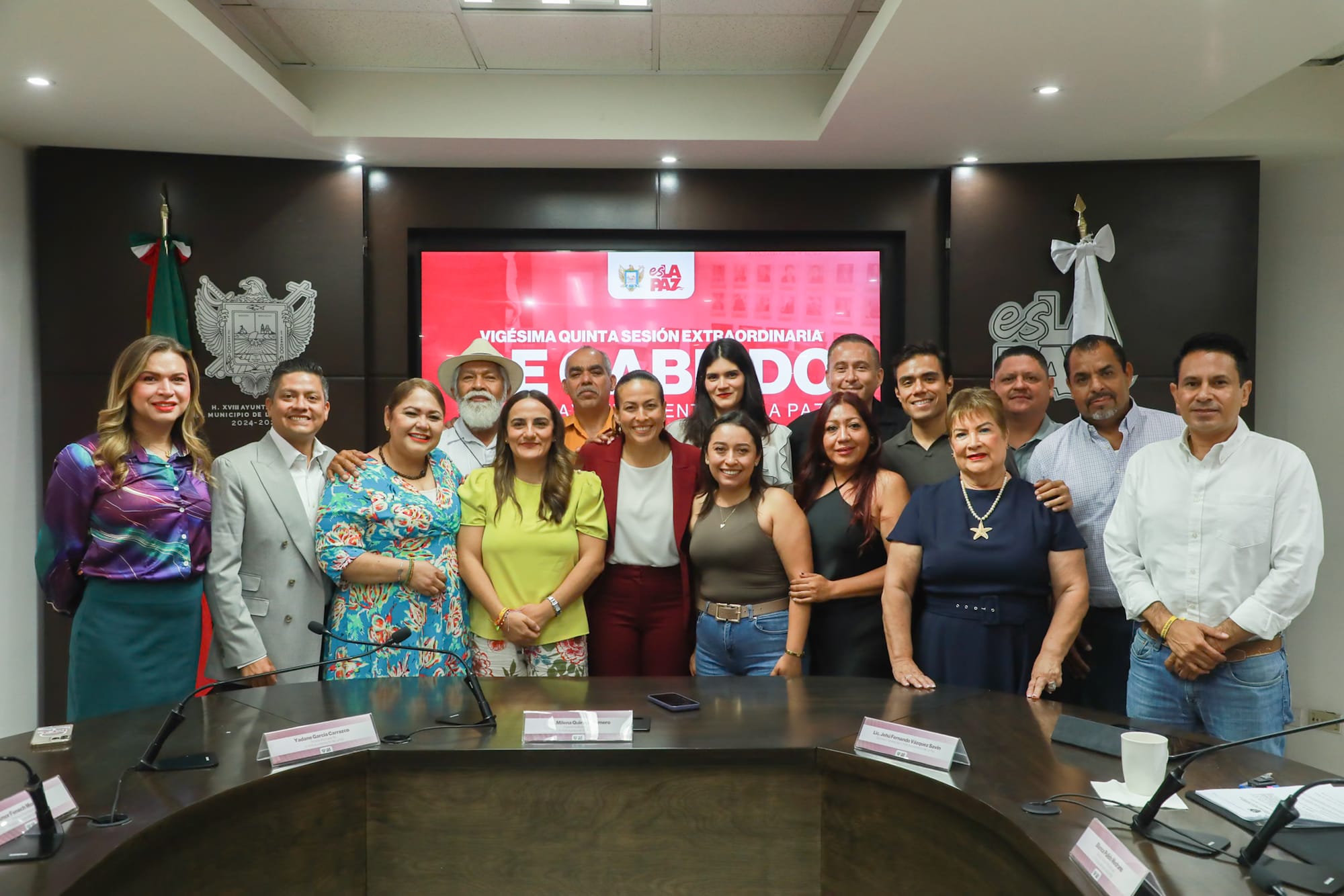 Cabildo de La Paz aprueba licencia de Milena Quiroga para la separación del cargo como presidenta municipal de La Paz