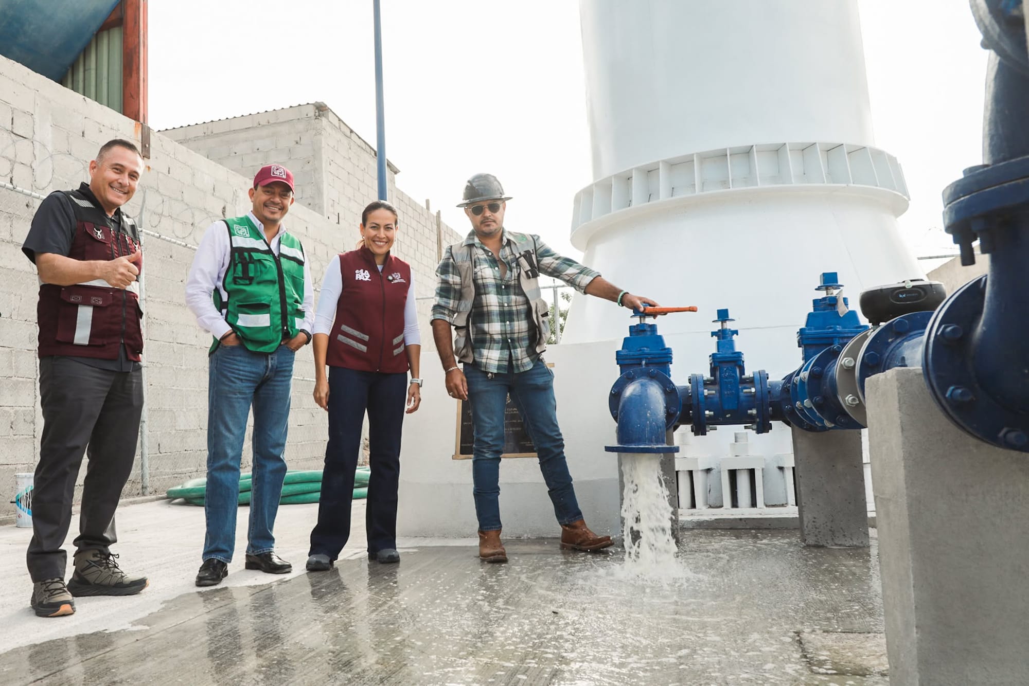 Fortalece Milena Quiroga suministro de agua con tanque elevado en la colonia Diana Laura
