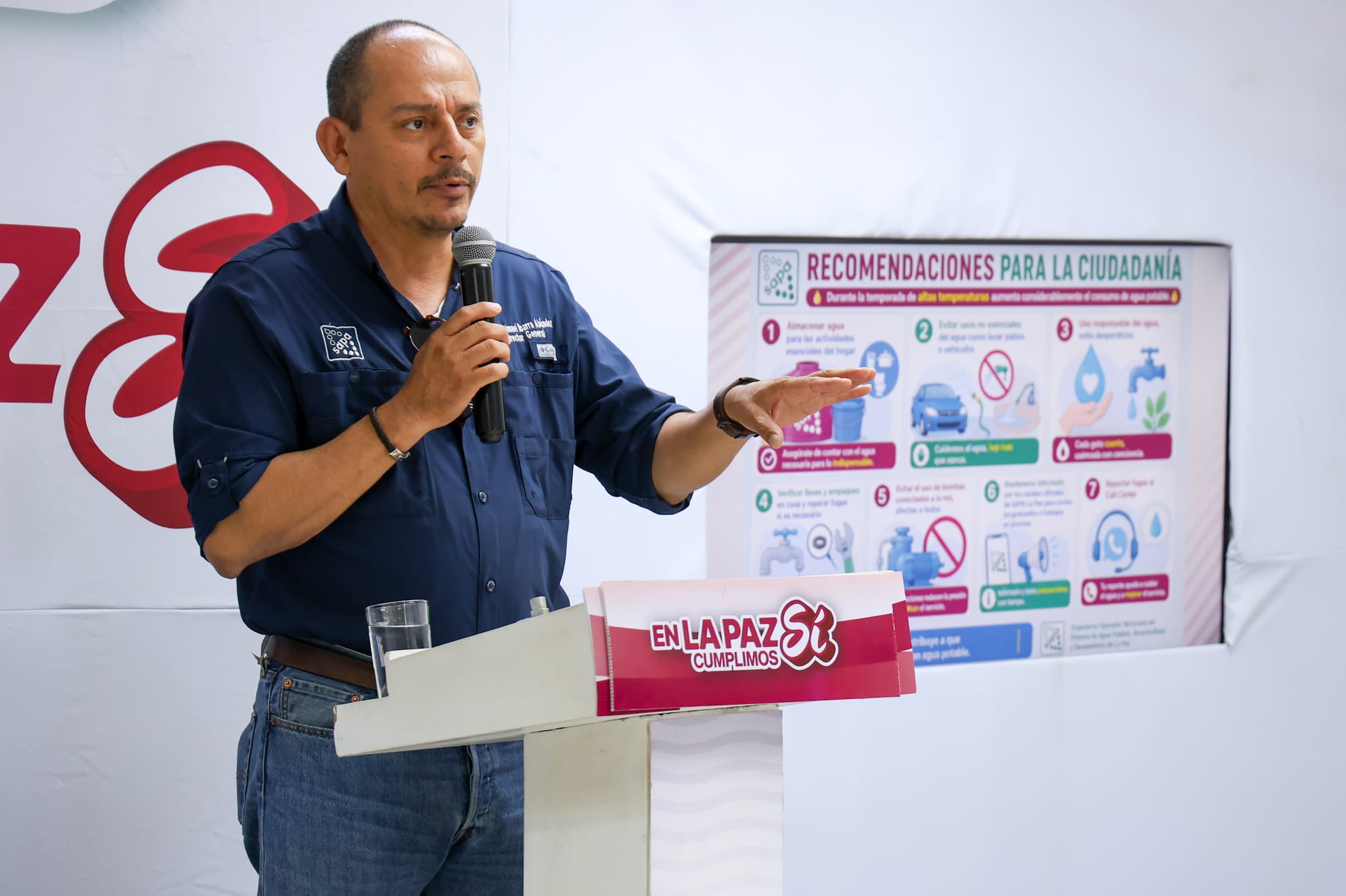 Gobierno Municipal de La Paz refuerza llamado al uso responsable del agua durante verano