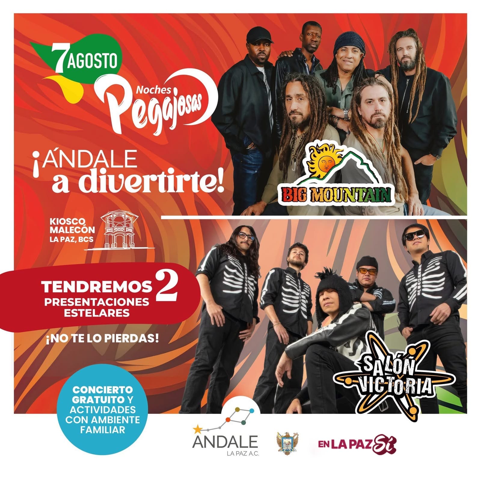 Noches Pegajosas en el Malecón de La Paz con música, ciencia y cultura