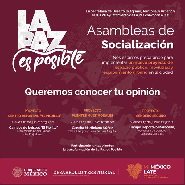 Convoca Ayuntamiento a la ciudadanía a participar en proyectos de mejora urbana