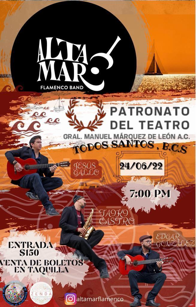 Se presentará “Alta Mar Flamenco Band” en Todos Santos