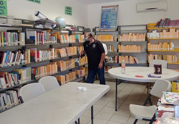 Realizan mantenimiento preventivo a las bibliotecas municipales de La Paz