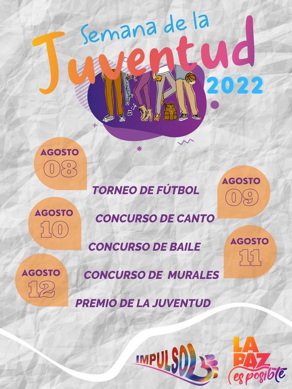 Realizarán “Semana de la Juventud 2022” en La Paz