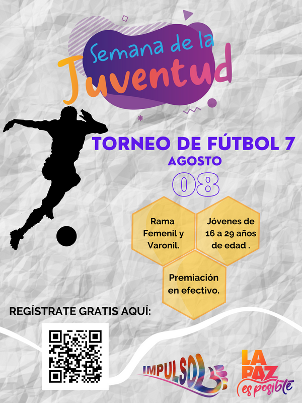 Invita Dirección Municipal de la Juventud al “Torneo de Fútbol 7”