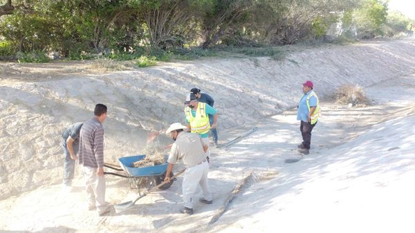 Realizan limpieza del arroyo de la colonia El Centenario