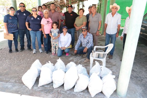 Entrega DIF La Paz apoyos en la Delegación de Los Dolores