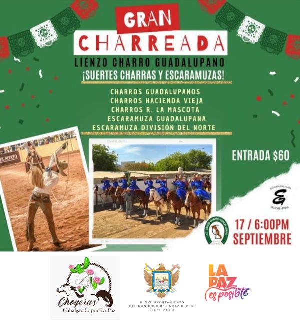 Invitan a Fiesta Charra Mexicana en La Paz
