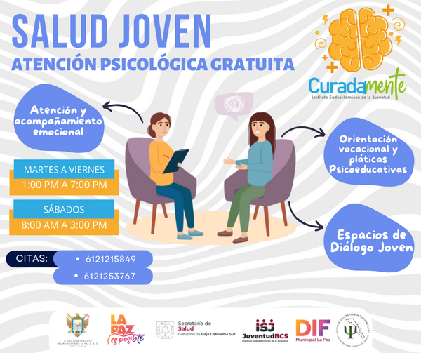 Brindan atención psicológica a jóvenes a través del programa “Curadamente”