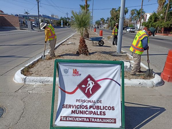 Continúa Servicios Públicos con la limpieza de parques y bulevares