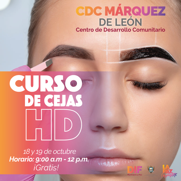 DIF La Paz ofrece Curso Gratuito de Cejas HD