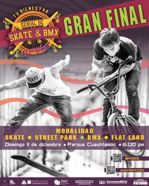 Todo listo para la gran final del Serial de Skate y BMX en La Paz