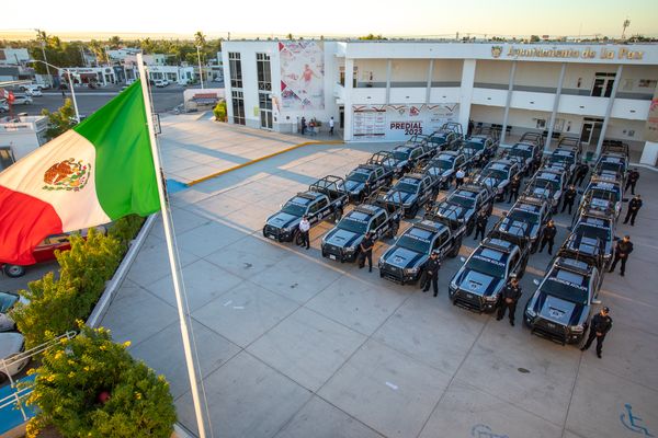 Con más policías y patrullas en el municipio de La Paz se redujo en un 3% los robos en sus diversas modalidades