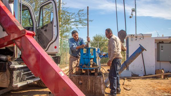 Inicia el restablecimiento del suministro de agua en la zona sur de la ciudad, gracias a la reincorporación del pozo 28