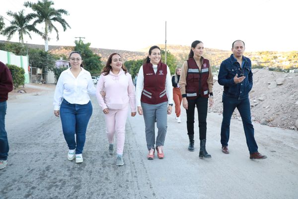 Supervisa Alcaldesa avances del muro de contención del Panteón Los San Juanes