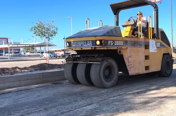 Supervisan obra del bulevar Pino Pallas tras las pasadas lluvias en la ciudad