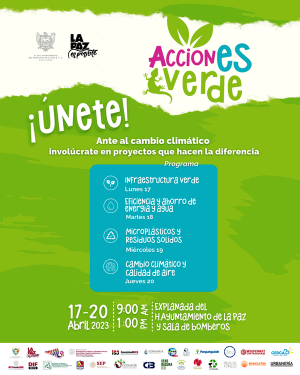 Invita Ayuntamiento a la Feria “Acción Es Verde La Paz 2023”