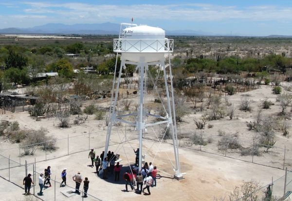 Construye OOMSAPAS La Paz un tanque elevado en La Trinidad