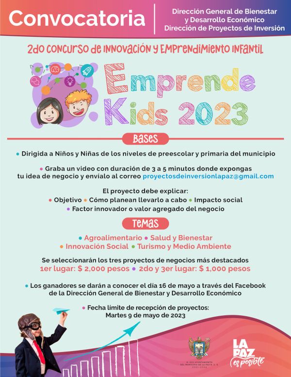 Convoca Ayuntamiento a niñas y niños para la segunda edición de “Emprende Kids”