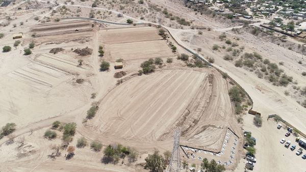 Supervisan avances en obra del “Parque Deportivo Libramiento Norte de La Paz”