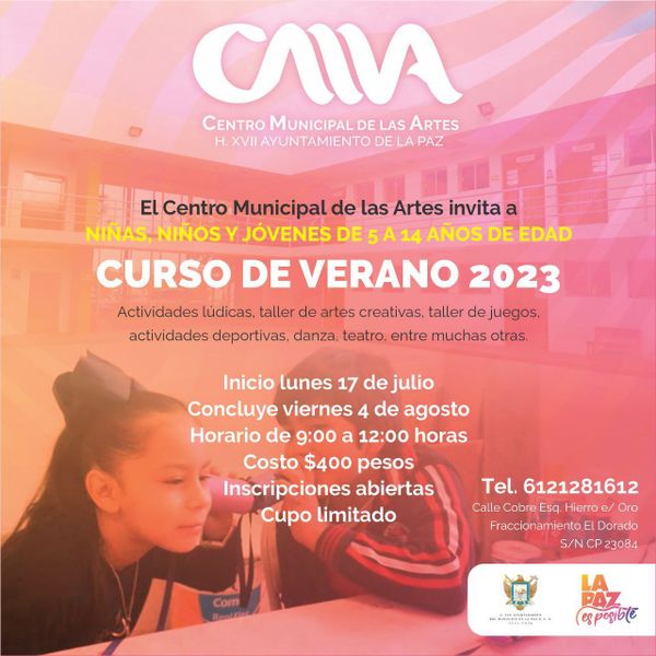 Continúan abiertas las inscripciones a los Cursos del Centro Municipal de las Artes