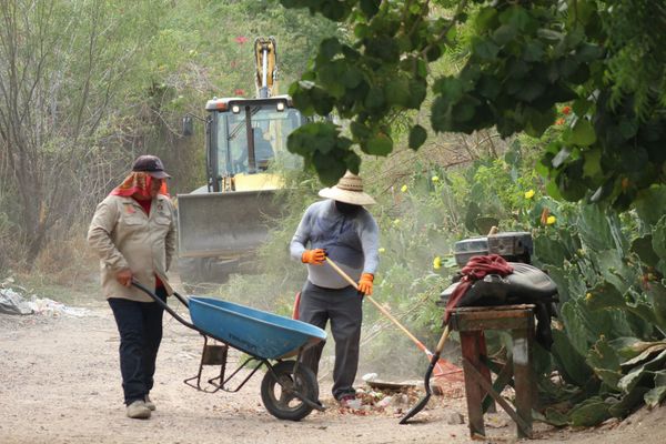 Realiza Servicios Públicos trabajos de limpieza en diferentes arroyos y canales de desagüe de la ciudad.