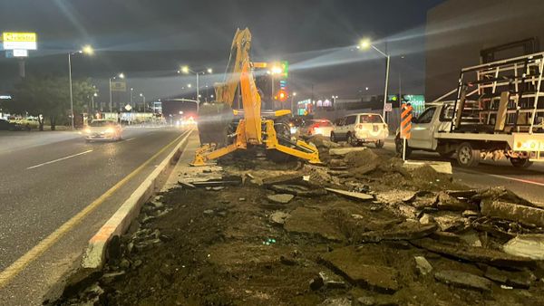 Este miércoles se realizó el cierre a la circulación en un carril del bulevar Forjadores por inicio de obras por parte de SEPUIMM