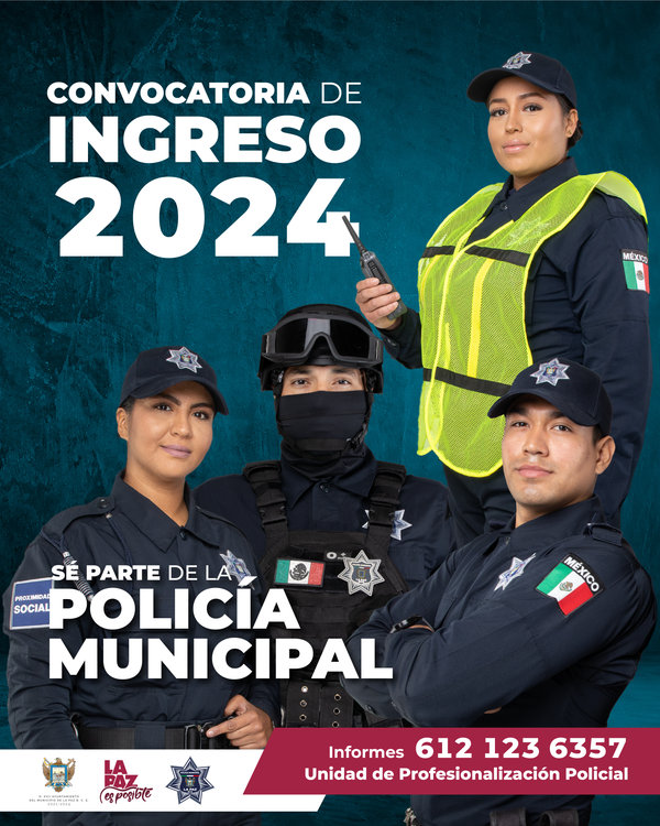 Continúa abierta la convocatoria de ingreso a la Policía Municipal.