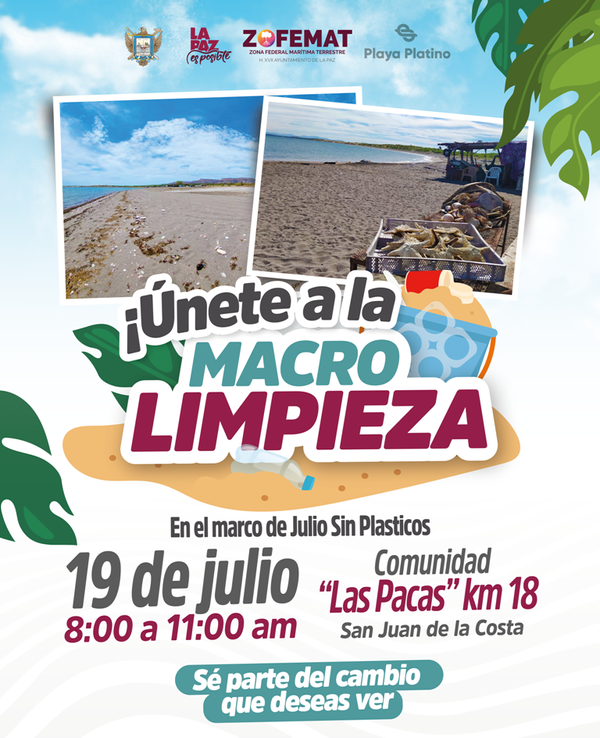 Invitan a la macro limpieza de playas en la comunidad de Las Pacas