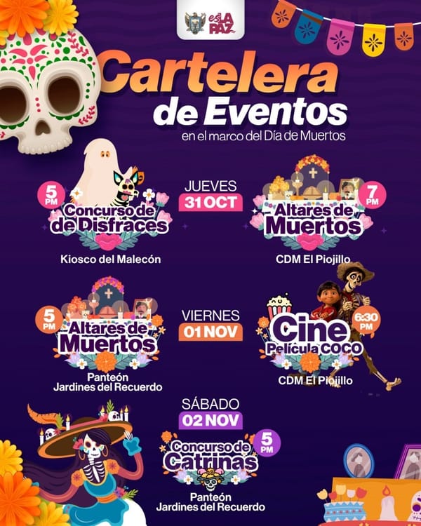 Celebra las tradiciones del Día de Muertos con una amplia cartelera de eventos