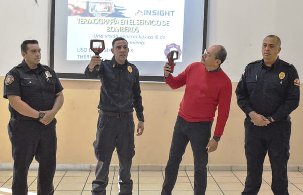 Capacitan a Bomberos y personal de Protección Civil de La Paz en uso de cámaras térmicas