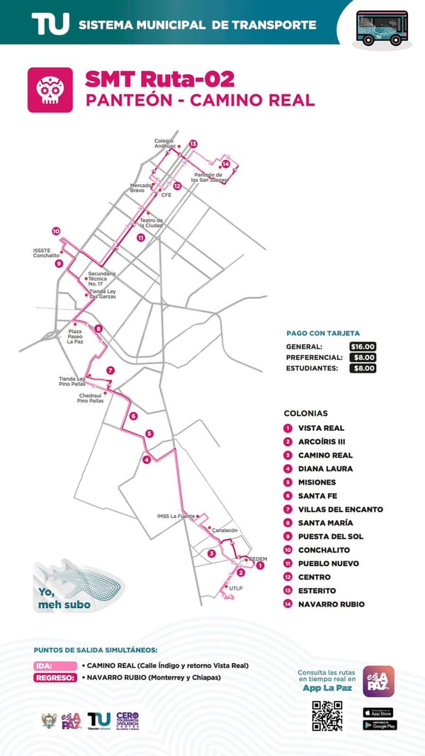 Amplían ruta del Tiburón Urbano para dar servicio a los usuarios de la clínica del IMSS en La Fuente