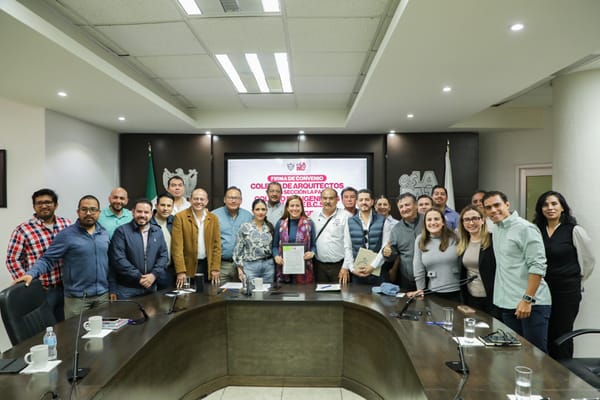 Milena Quiroga firma convenio con arquitectos e ingenieros para fortalecer la cartera de proyectos prioritarios en La Paz