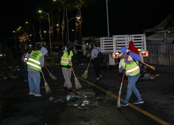 Servicios Públicos Municipales refuerza operativo de limpieza para el Carnaval La Paz 2025