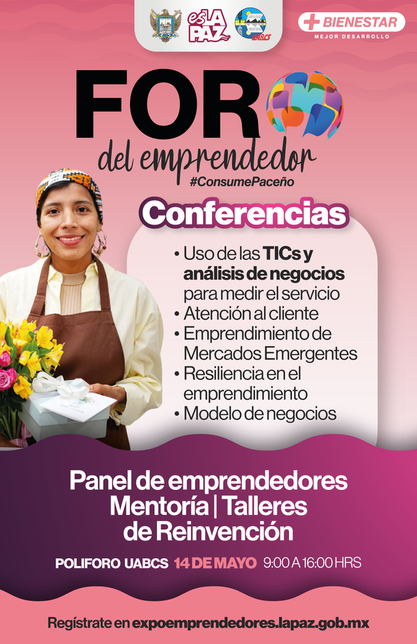 Invita Ayuntamiento de La Paz al Foro del Emprendedor 2025